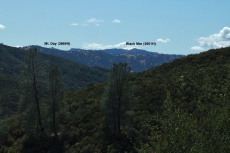 Mt. Day (3869ft) and Black Mountain (3951ft) from the east