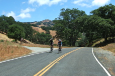 Cyclists return from Mt. Hamilton