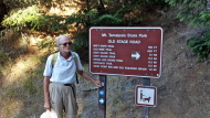 At the start of our hike