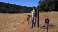 Trail across Potrero Meadow