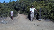 David at junction with Old Stove Trail