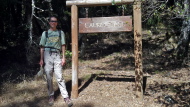 Bill at sign for Laurel Dell