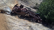 Car wreck that tumbled off Ridgecrest Road (1)