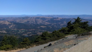 Mount St. Helena (4343ft) is clearly visible above the haze.