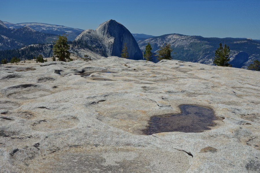 Potholes on the south summit of Mount Watkins
