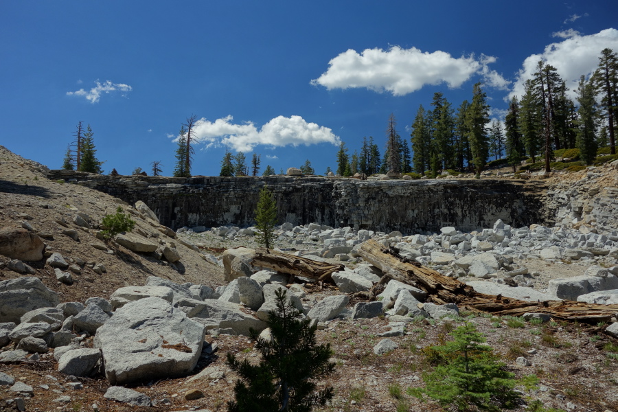 Old quarry near the trailhead