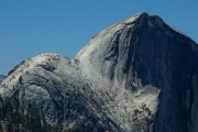 Hikers on the Half Dome cables