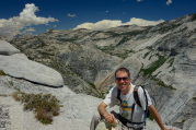 Bill sits close to the edge.