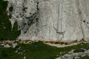 The bottom of the Clouds Rest slabs.