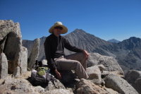 Bill relaxes in the sun.