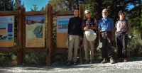 The intrepid hikers at the start of their hike.