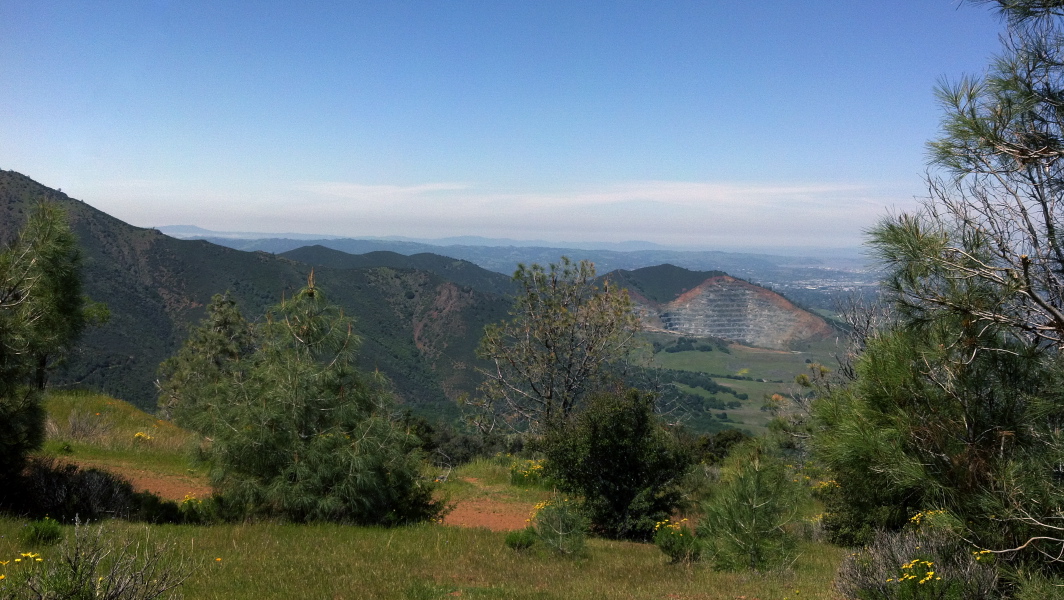 View from lunch spot on the north slope of Mt. Olympia