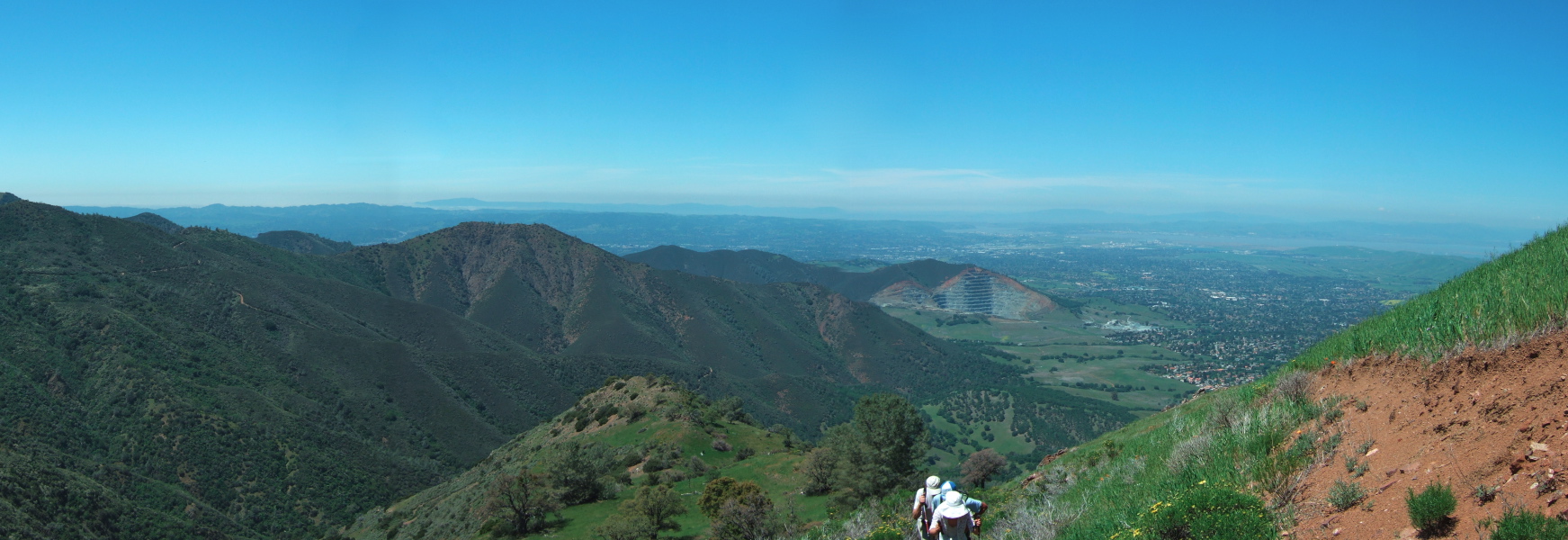 View down the Mt. Olympia Trail toward Eagle Peak and the Clayton Quarry
