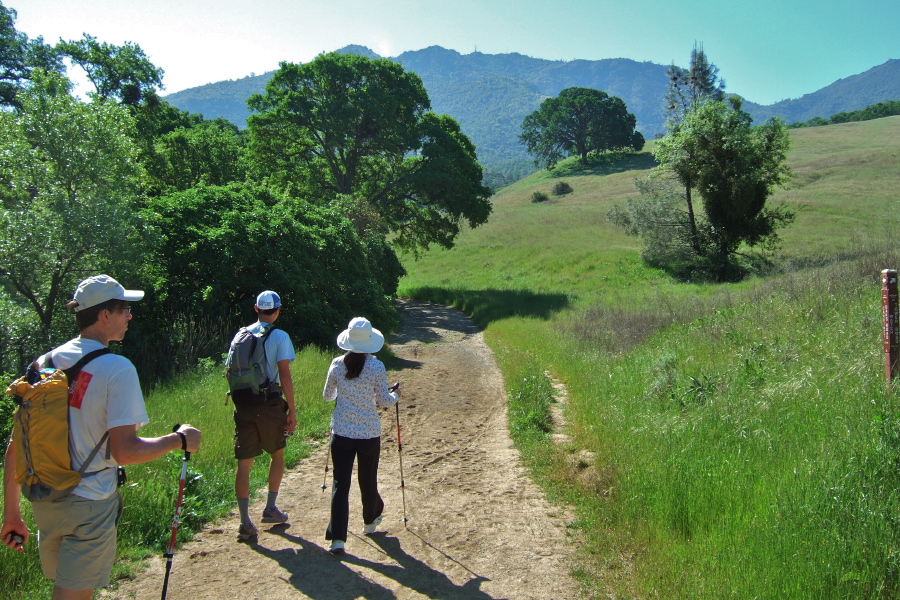 On the easy part of the hike alongside Donner Creek.