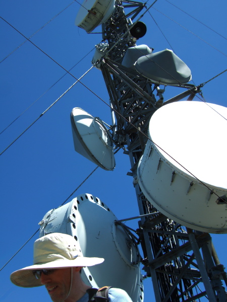 Bill B. looks around for a mallet to see what kind of bass drum those antennas would make.