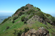Looking back at an intermediate summit on the ridge to Mt. Olympia