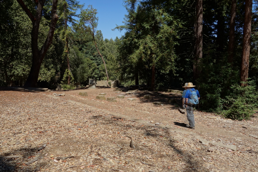 Ron walks across the site of the Henry Miller House.