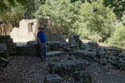 Ruined exterior wall of the Henry Miller House