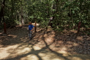 Ron stands at the top of the Merry Go Round Trail.