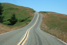 Ascending Ridgecrest Road