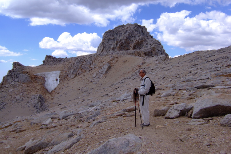 David enjoying the scenery after conquering the mountain.