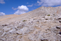 View up the southeast ridge.