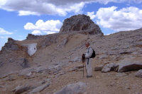 David enjoying the scenery after conquering the mountain.