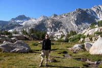 Bill in alpine meadow (10120ft)
