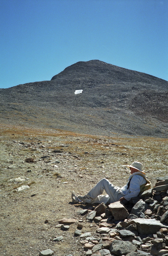 Mt. Dana from the halfway cairn.