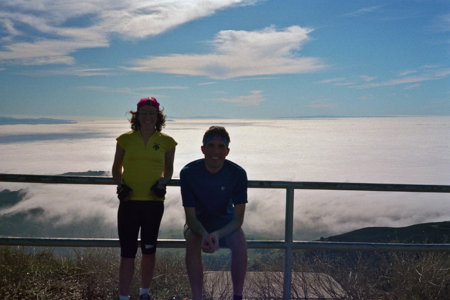 Stella and Bill on Mt. Diablo