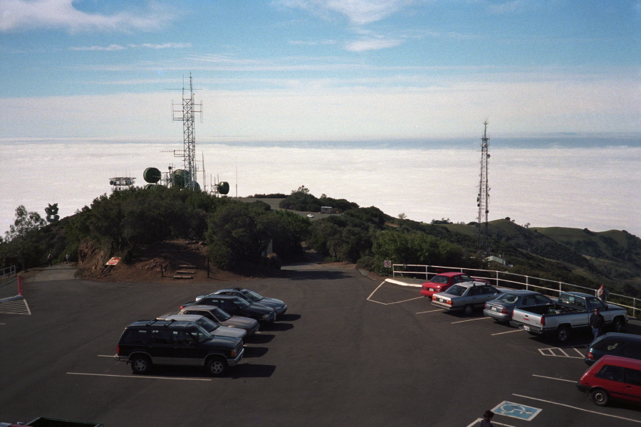 Summit parking area.