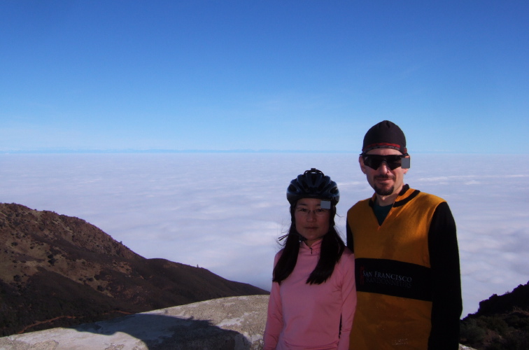 Michi and Zach on Mt. Diablo.