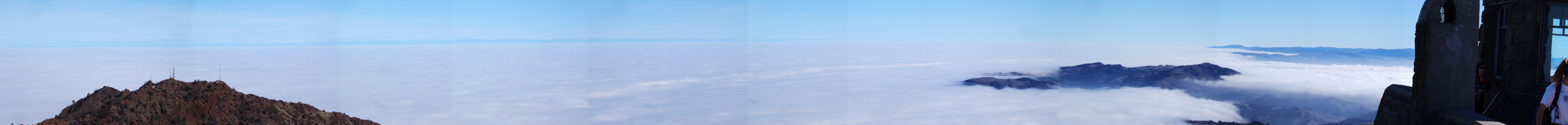 Panorama to the southeast.