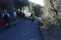 Descending from the summit.