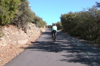 Climbing the final quarter-mile to the summit.