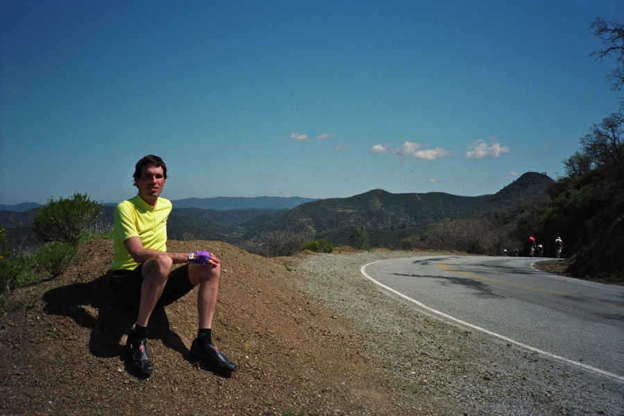 Bill at top of last summit before long climb up Copernicus Peak.
