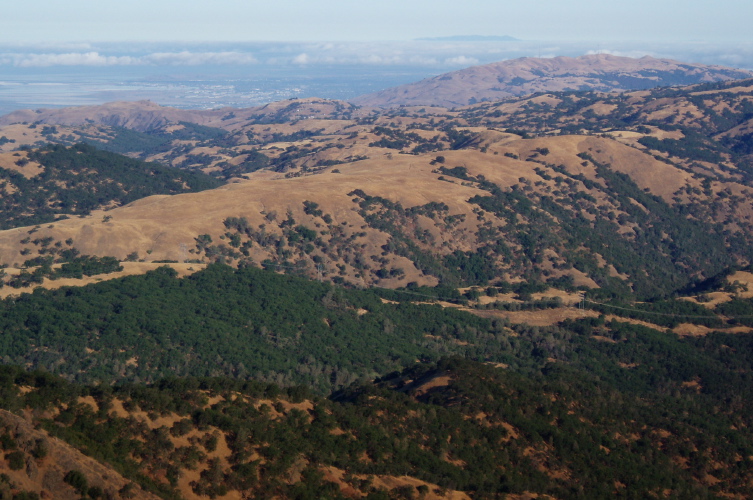 Mt. Tamalpais from Mt. Hamilton.