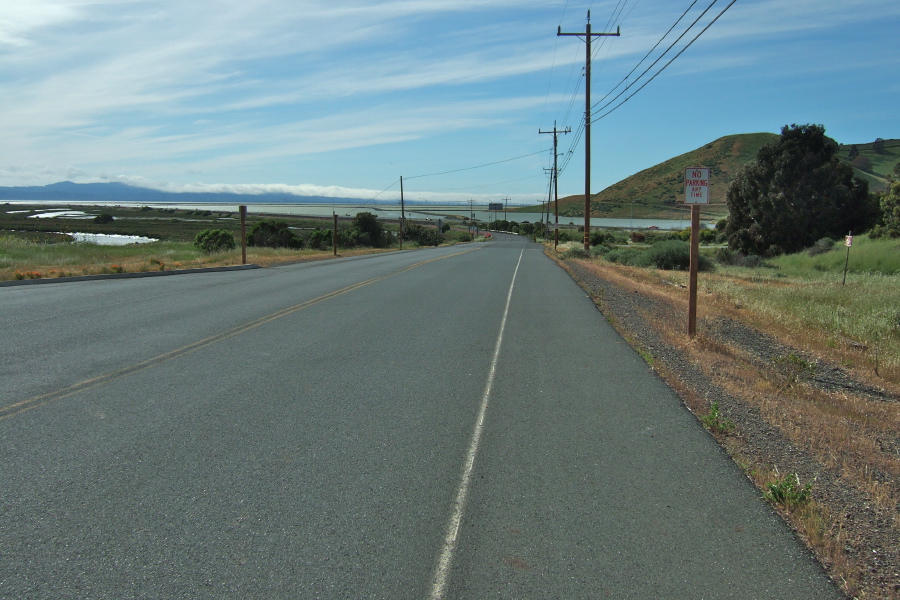 Heading west toward the Dumbarton Bridge.