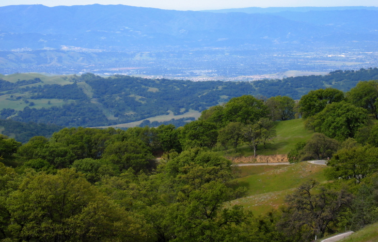 Looking down Mt. Hamilton Rd., last climb (2)