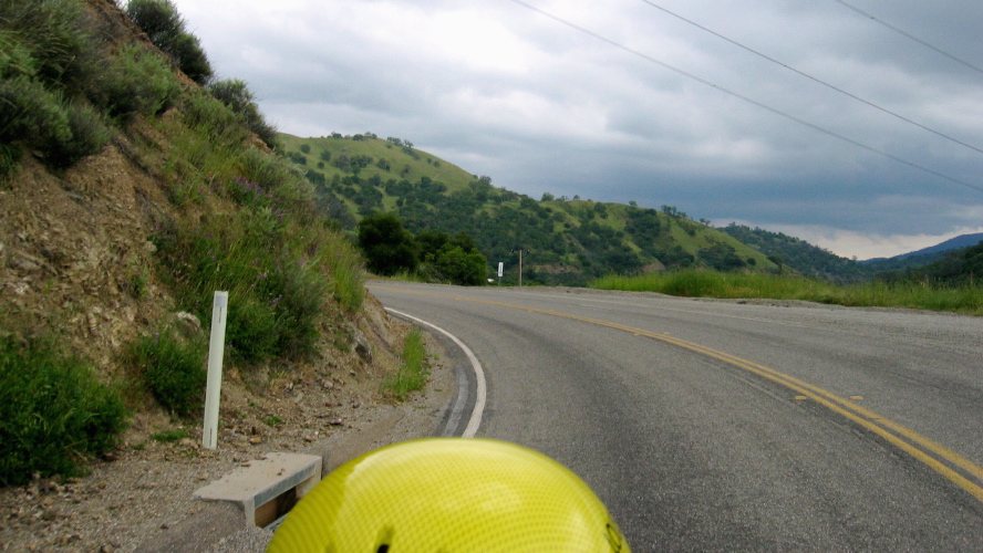 Looking back up Mines Rd.