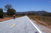 Lots of cyclists riding through San Antonio Valley.
