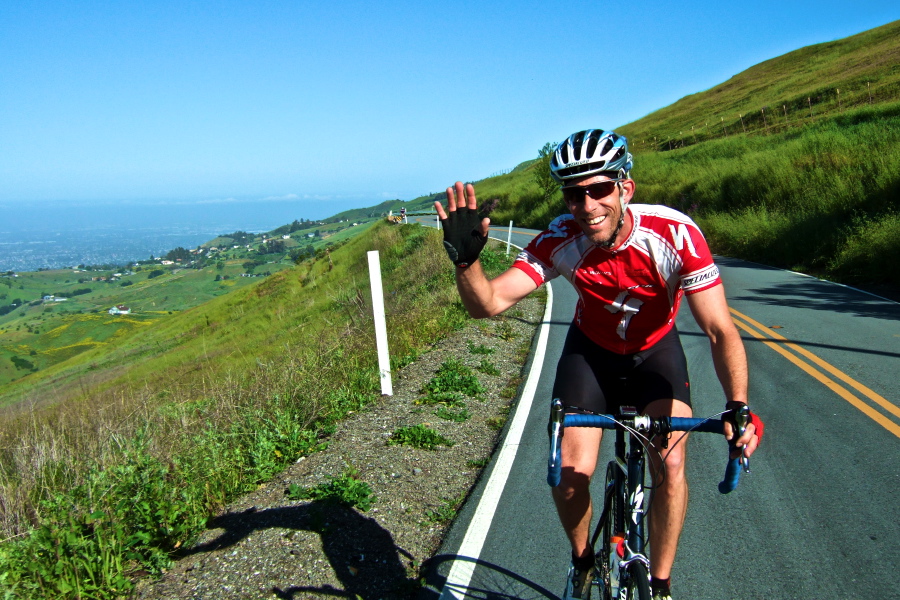 I started up the main climb with Shance Ordell on my tail.