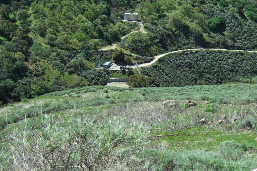 Hetch Hetchy Aquaduct passes under Arroyo Mocho at this point.