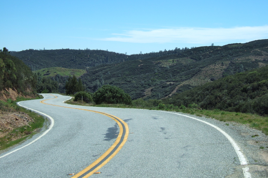 View of the drier terrain of the Colorado Creek watershed south of Eylar Summit