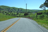 Descending the backside of Old Calaveras Rd. into Ed Levin Park
