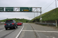 I-680 northbound to CA84 eastbound, a.k.a. Vallecitos Rd. (320ft)