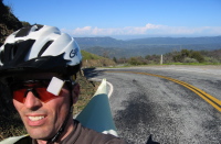Last view of Red Mountain and San Antonio Valley from the Copernicus climb (4040ft)