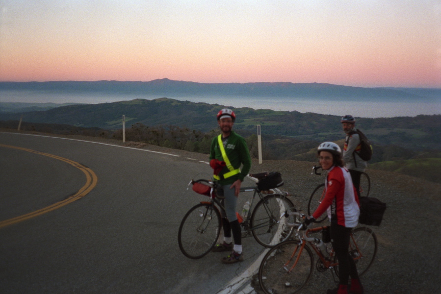 Our group pauses for a photo on the way up.