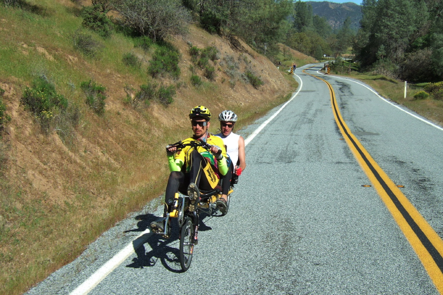 Starting the climb to China Grade Summit