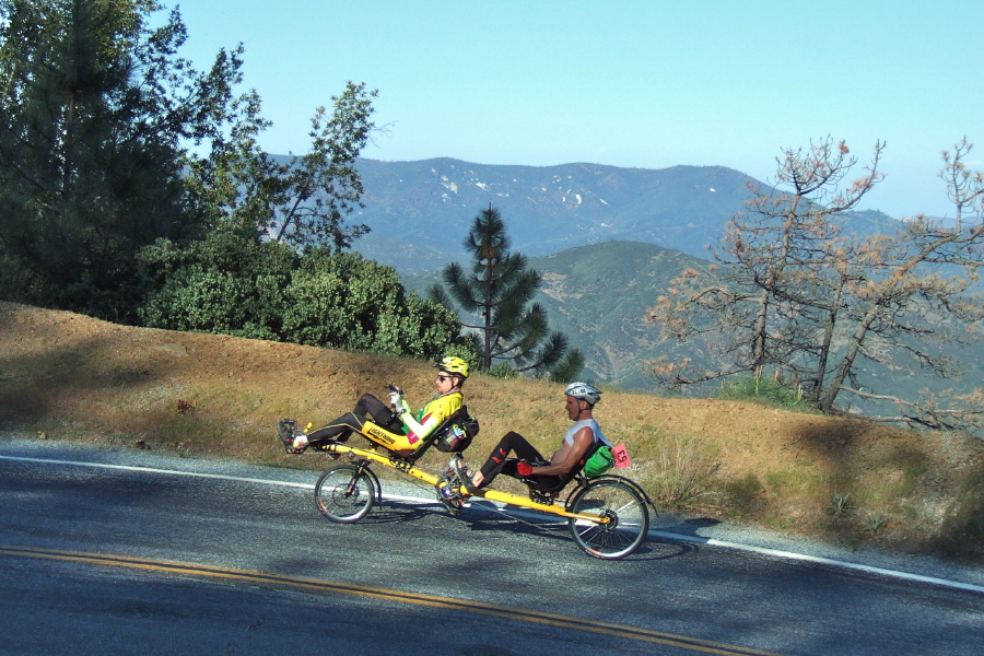 About two-thirds of the way to the top